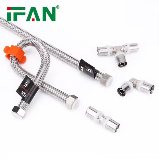 IFAN High Quality Bathroom 1.5M Stainless Steel Flexible Shower Hose Shower Braided Hose