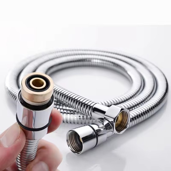 2024 New Shower Hose Flexible Rotation 360 Degrees Insert Bathroom Stainless Steel Corrugated H