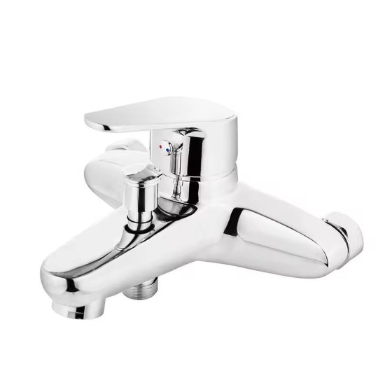Wall-mounted bathroom bath tub mixer tap; cold water filter faucet; high pressure bath tub shower device; brass mixer tap.